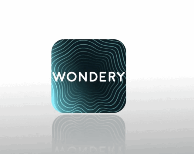 box com logotipo Wondery