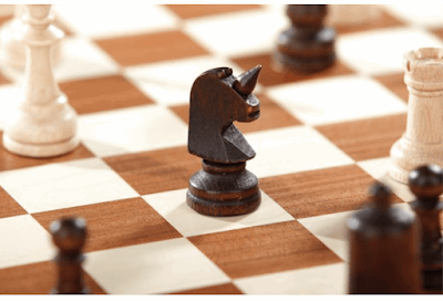 Tabuleiro de xadrez com unicórnios