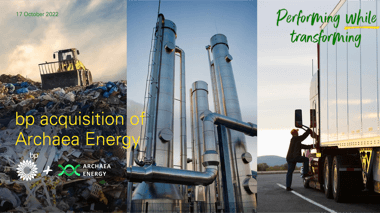 BP compra produtora de gás natural renovável Archaea